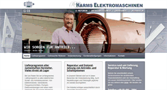 Desktop Screenshot of harms-elektromaschinen.de